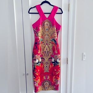 Ted Baker Paisley Toucan midi dress